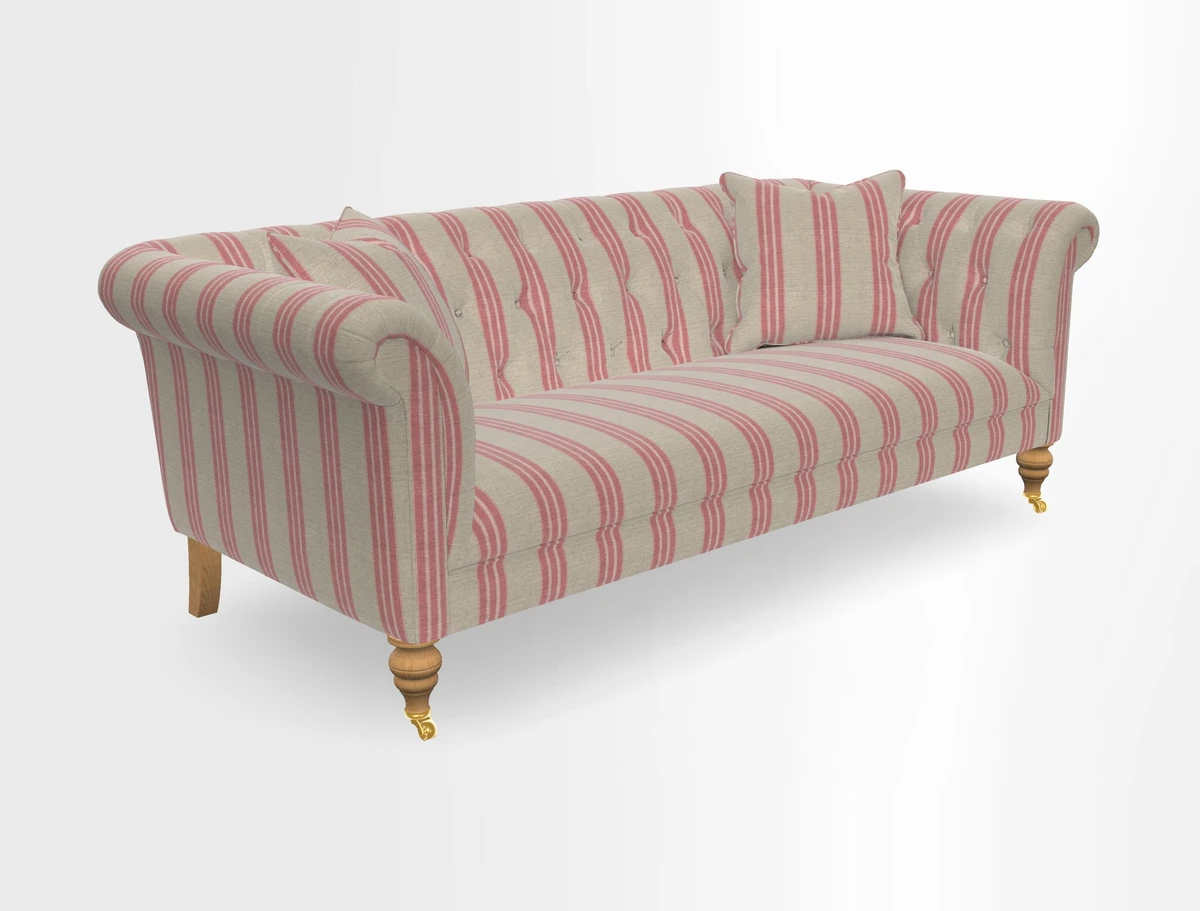 Arncliffe 3 Seater Sofa in Traditional Vintage Velvet Olive