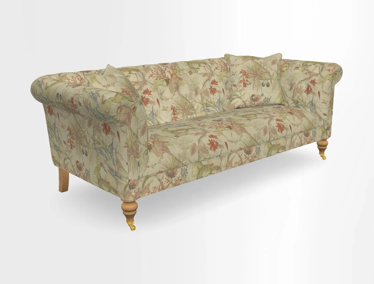 Arncliffe 3 Seater Sofa in Traditional Vintage Velvet Olive