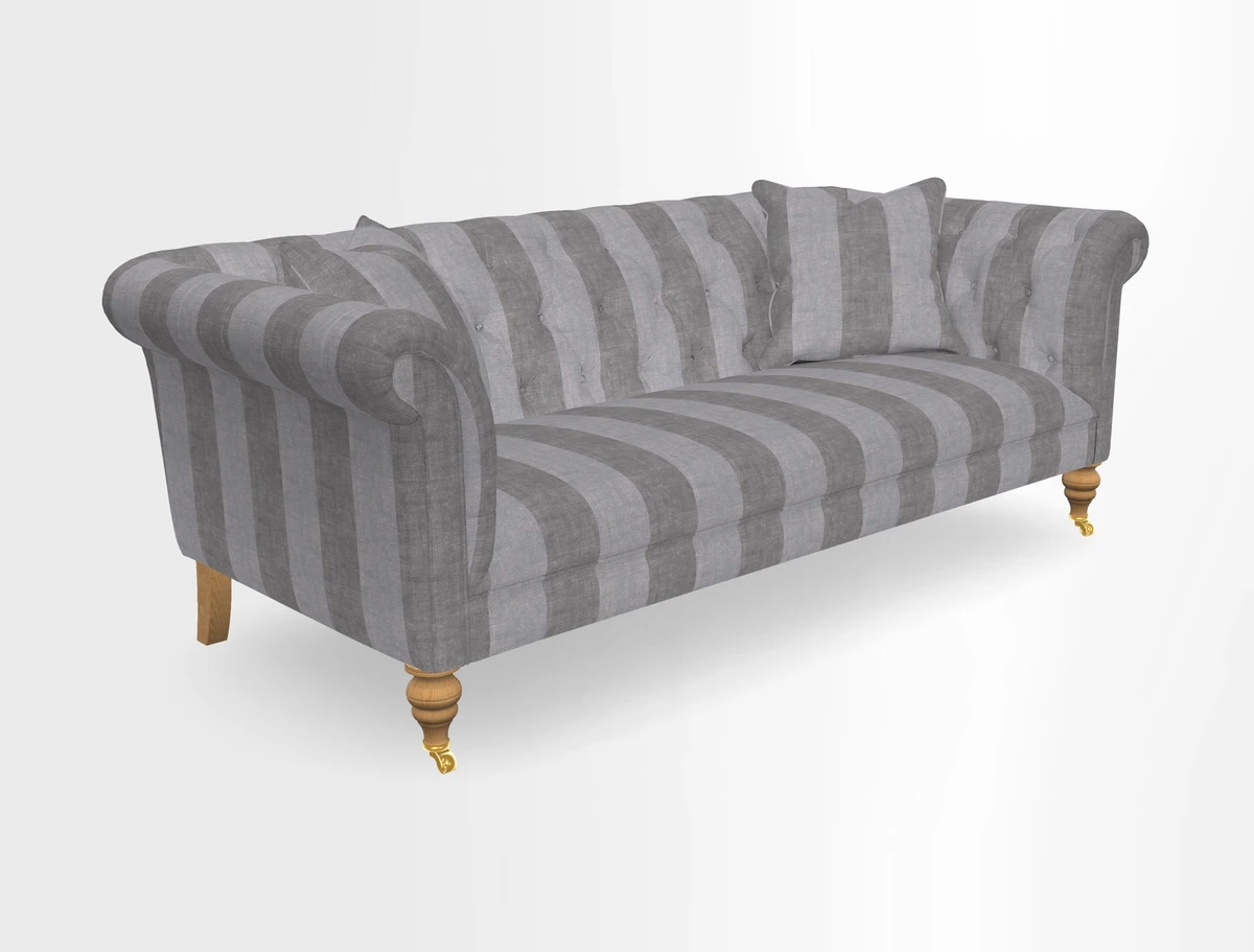 Arncliffe 3 Seater Sofa in Traditional Vintage Velvet Olive