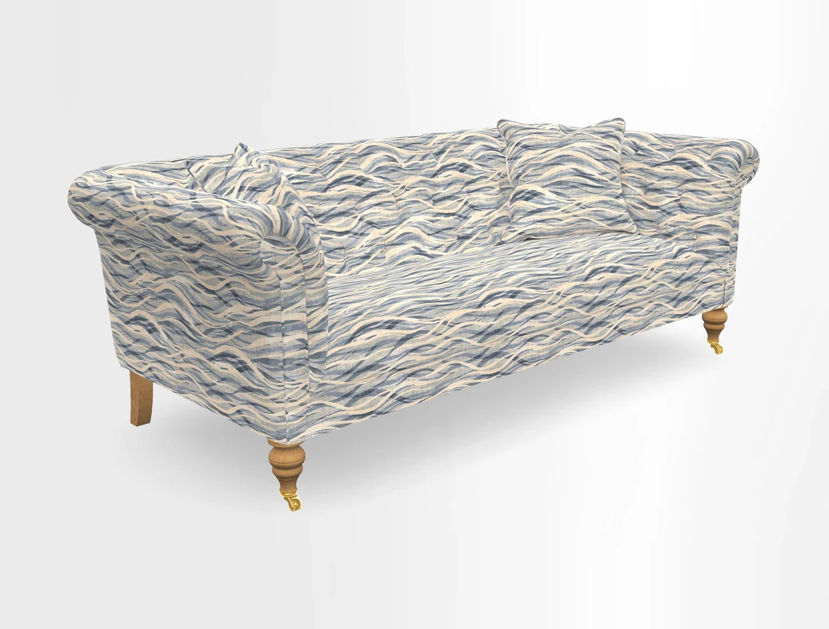Arncliffe 3 Seater Sofa in Traditional Vintage Velvet Olive