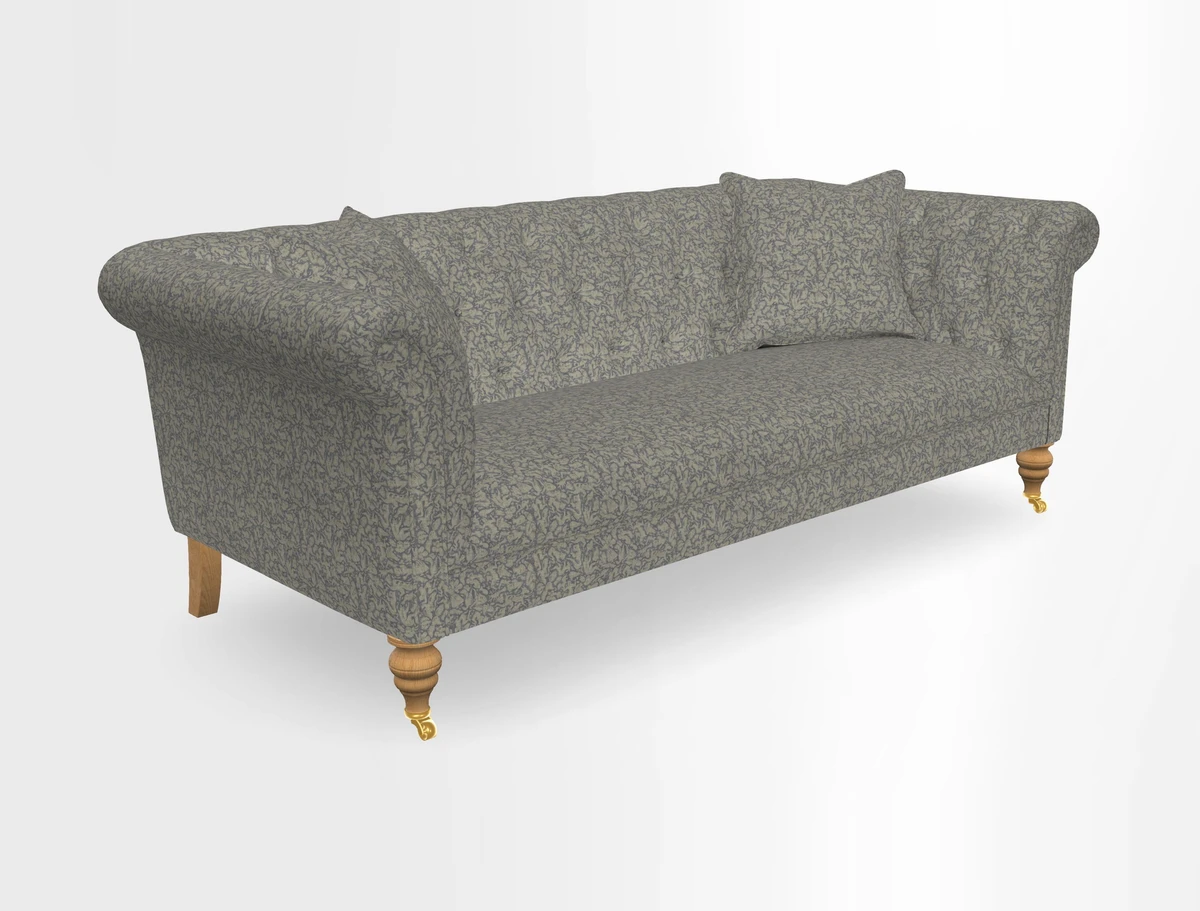 Arncliffe 3 Seater Sofa in Traditional Vintage Velvet Olive