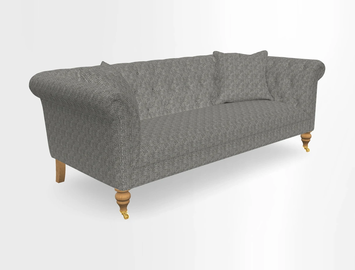 Arncliffe 3 Seater Sofa in Traditional Vintage Velvet Olive