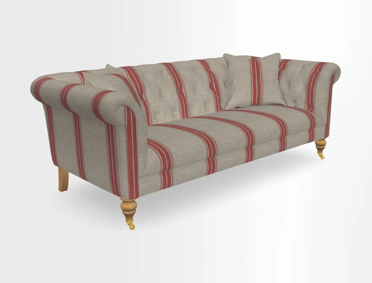 Arncliffe 3 Seater Sofa in Traditional Vintage Velvet Olive