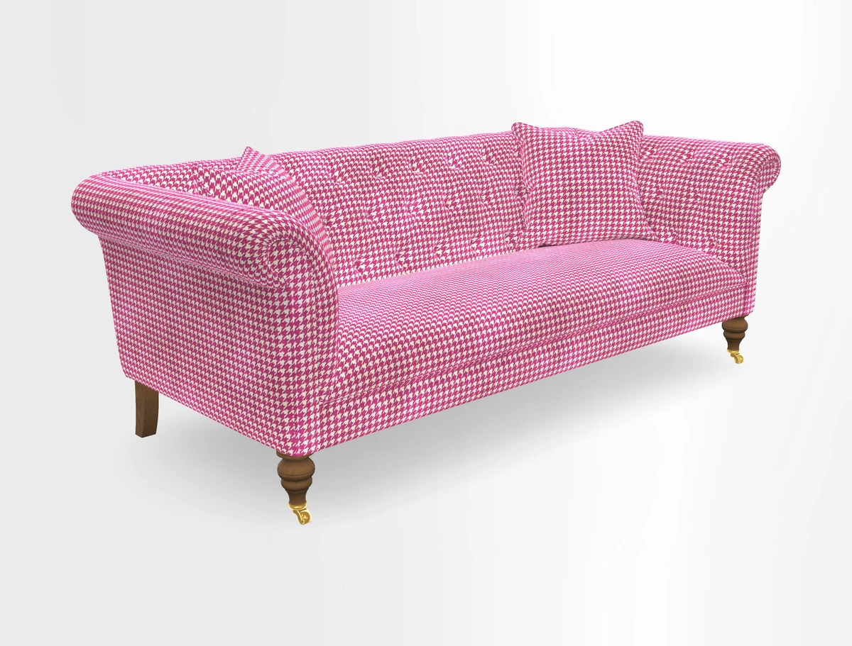 Arncliffe 3 Seater Sofa in Traditional Vintage Velvet Olive