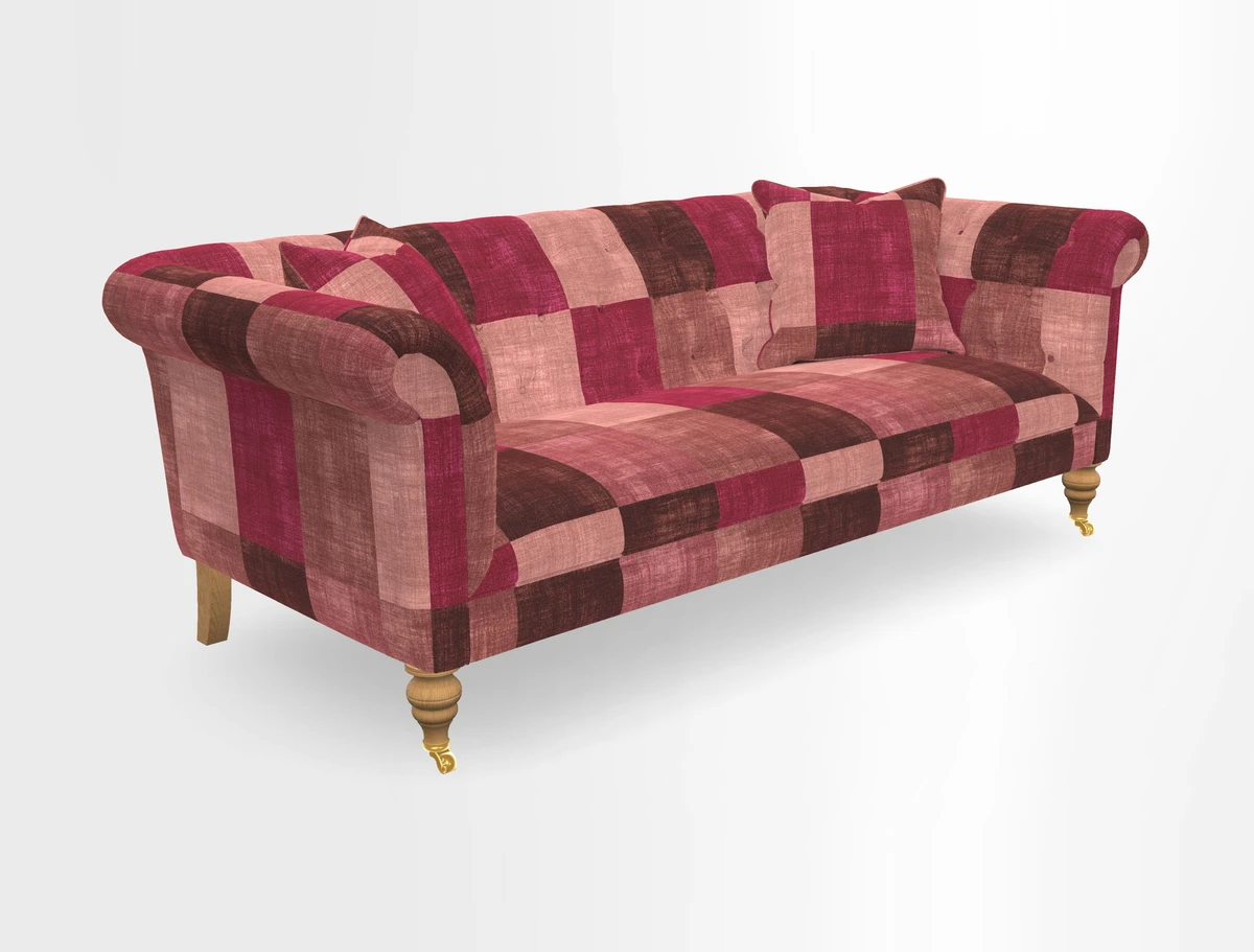 Arncliffe 3 Seater Sofa in Traditional Vintage Velvet Olive