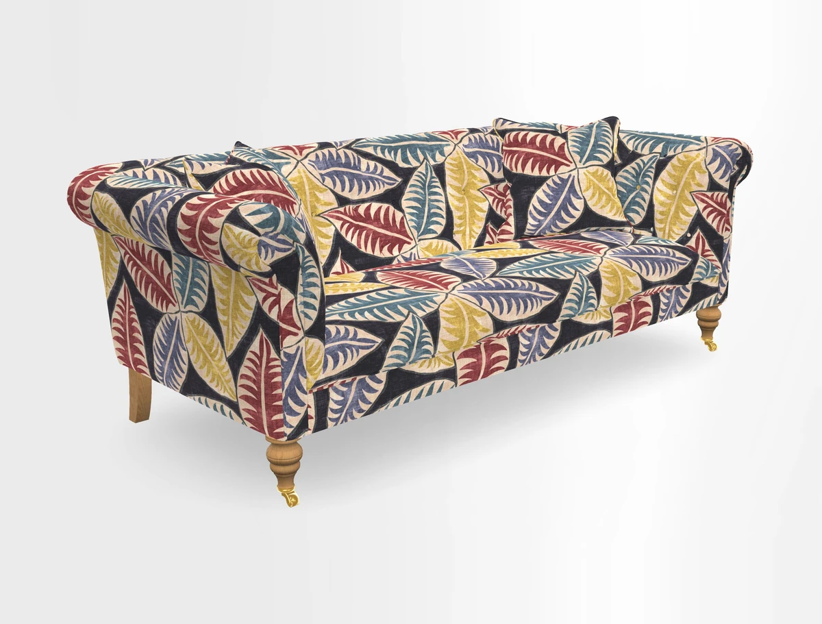 Arncliffe 3 Seater Sofa in Traditional Vintage Velvet Olive