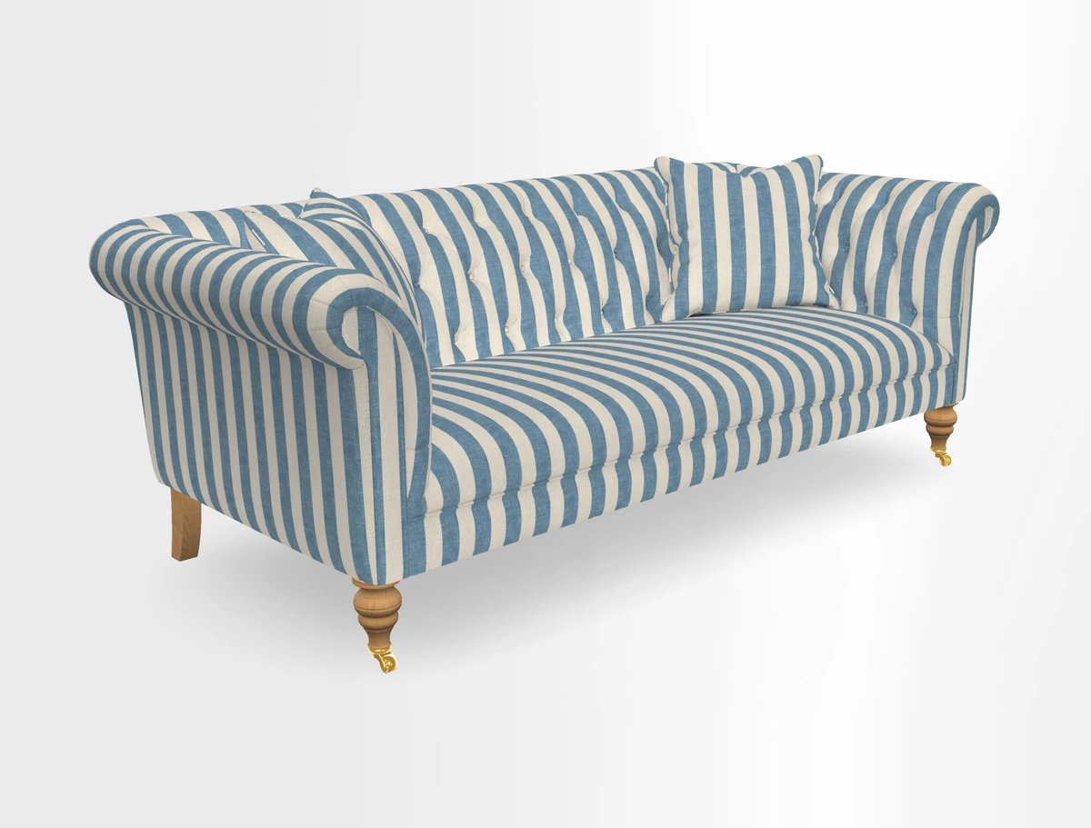 Arncliffe 3 Seater Sofa in Traditional Vintage Velvet Olive