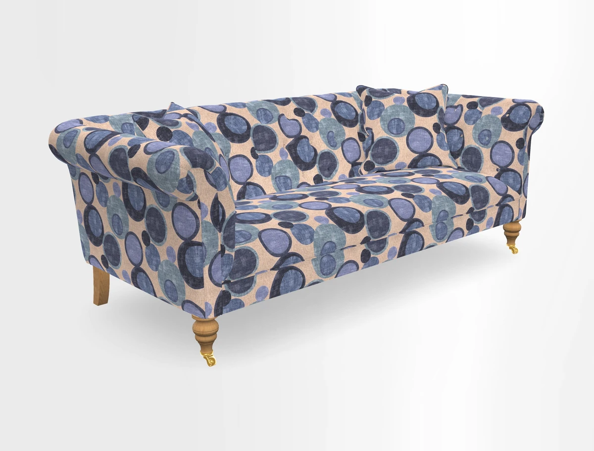 Arncliffe 3 Seater Sofa in Traditional Vintage Velvet Olive
