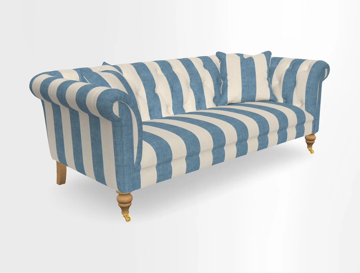 Arncliffe 3 Seater Sofa in Traditional Vintage Velvet Olive