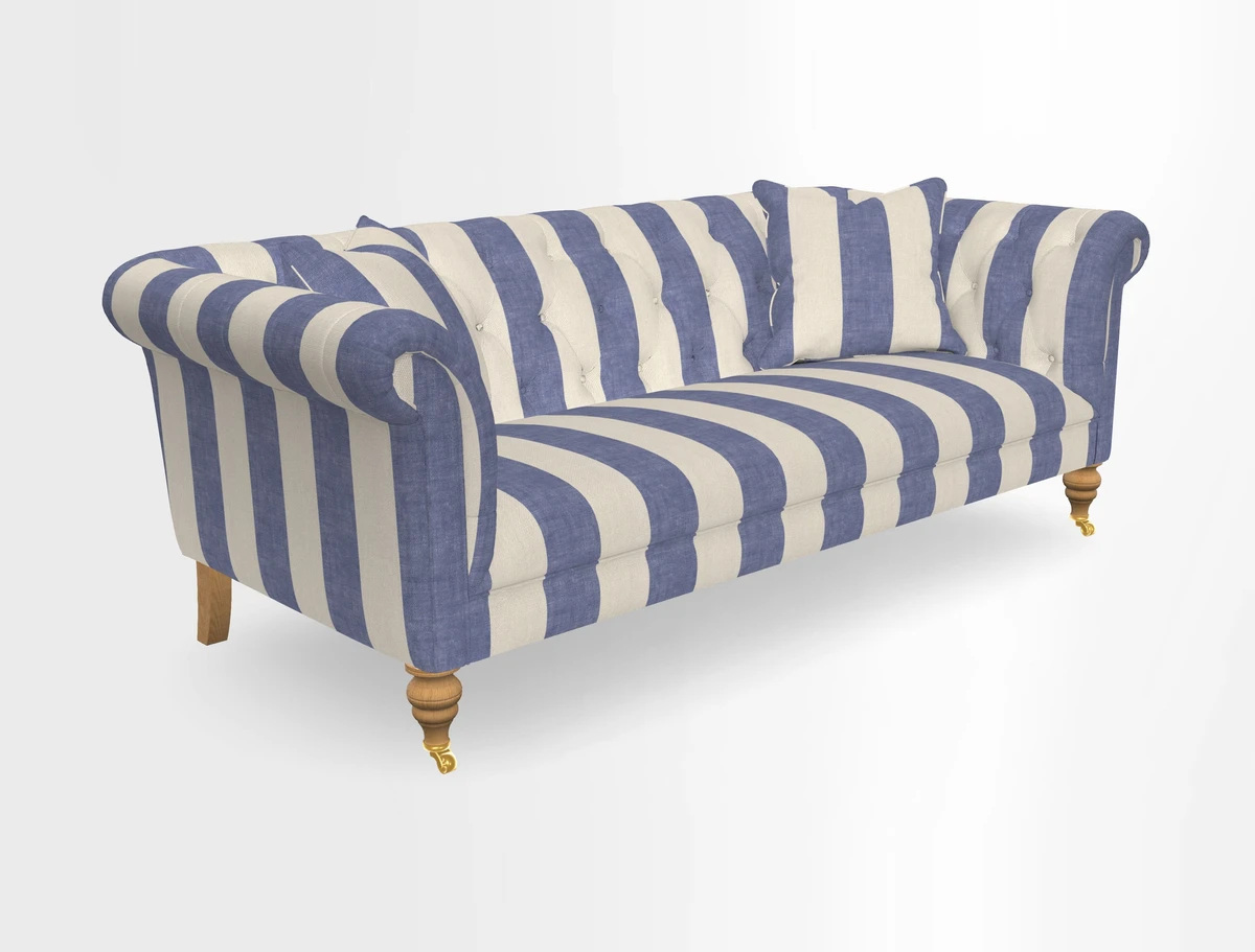 Arncliffe 3 Seater Sofa in Traditional Vintage Velvet Olive