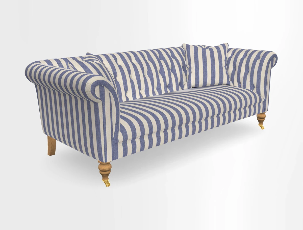 Arncliffe 3 Seater Sofa in Traditional Vintage Velvet Olive