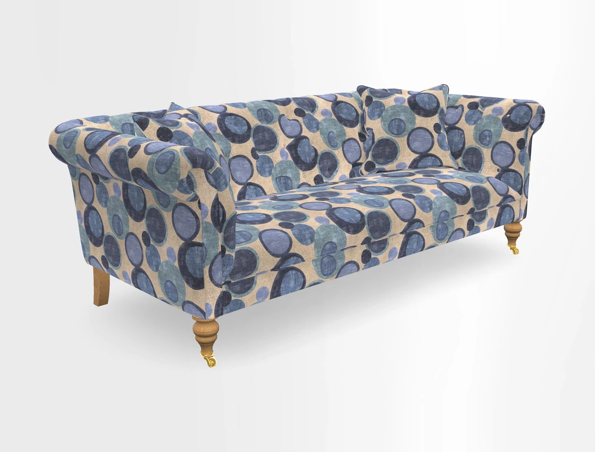 Arncliffe 3 Seater Sofa in Traditional Vintage Velvet Olive
