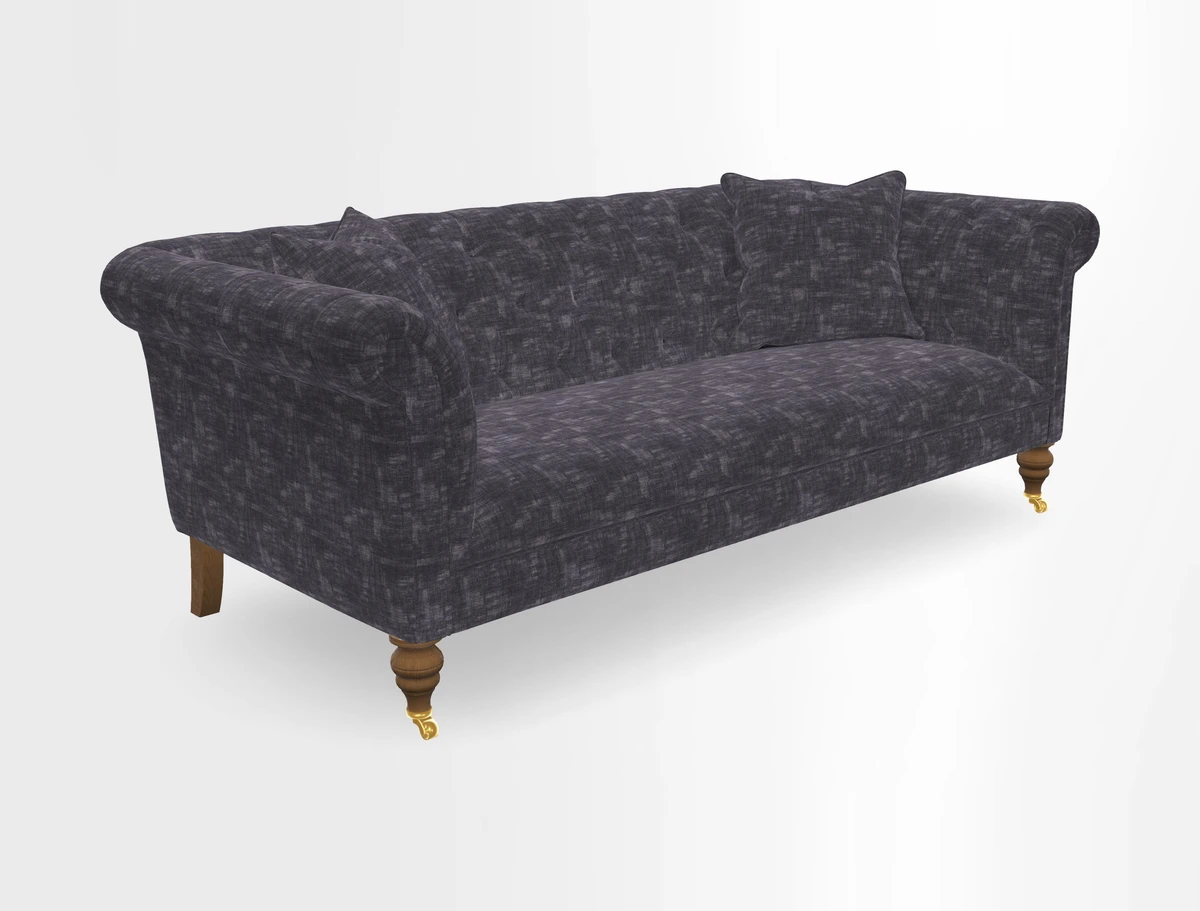 Arncliffe 3 Seater Sofa in Traditional Vintage Velvet Olive