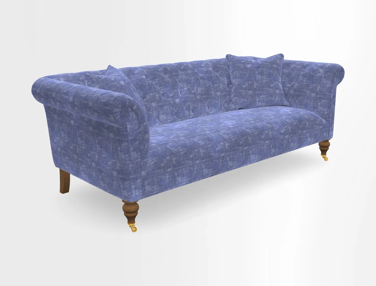 Arncliffe 3 Seater Sofa in Traditional Vintage Velvet Olive