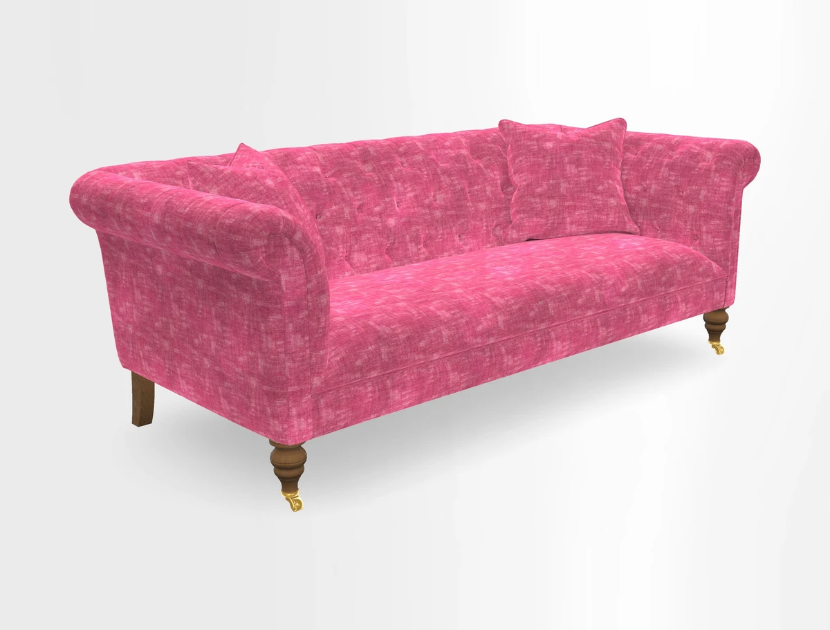 Arncliffe 3 Seater Sofa in Traditional Vintage Velvet Olive