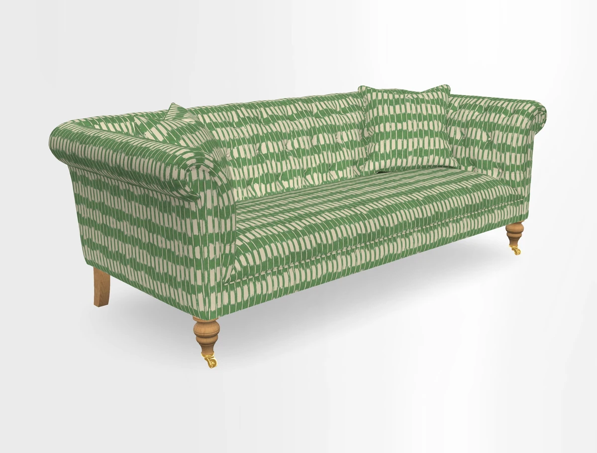 Arncliffe 3 Seater Sofa in Traditional Vintage Velvet Olive