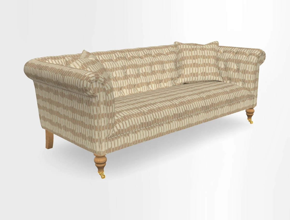 Arncliffe 3 Seater Sofa in Traditional Vintage Velvet Olive