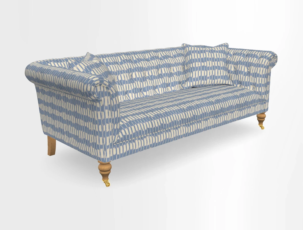 Arncliffe 3 Seater Sofa in Traditional Vintage Velvet Olive
