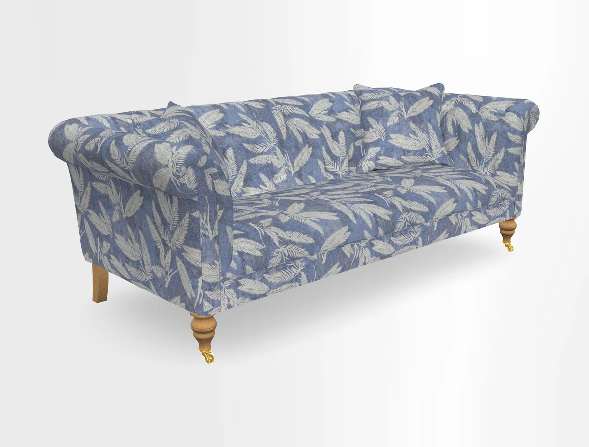 Arncliffe 3 Seater Sofa in Traditional Vintage Velvet Olive