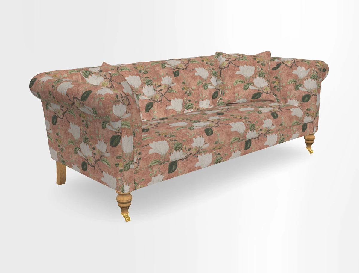 Arncliffe 3 Seater Sofa in Traditional Vintage Velvet Olive