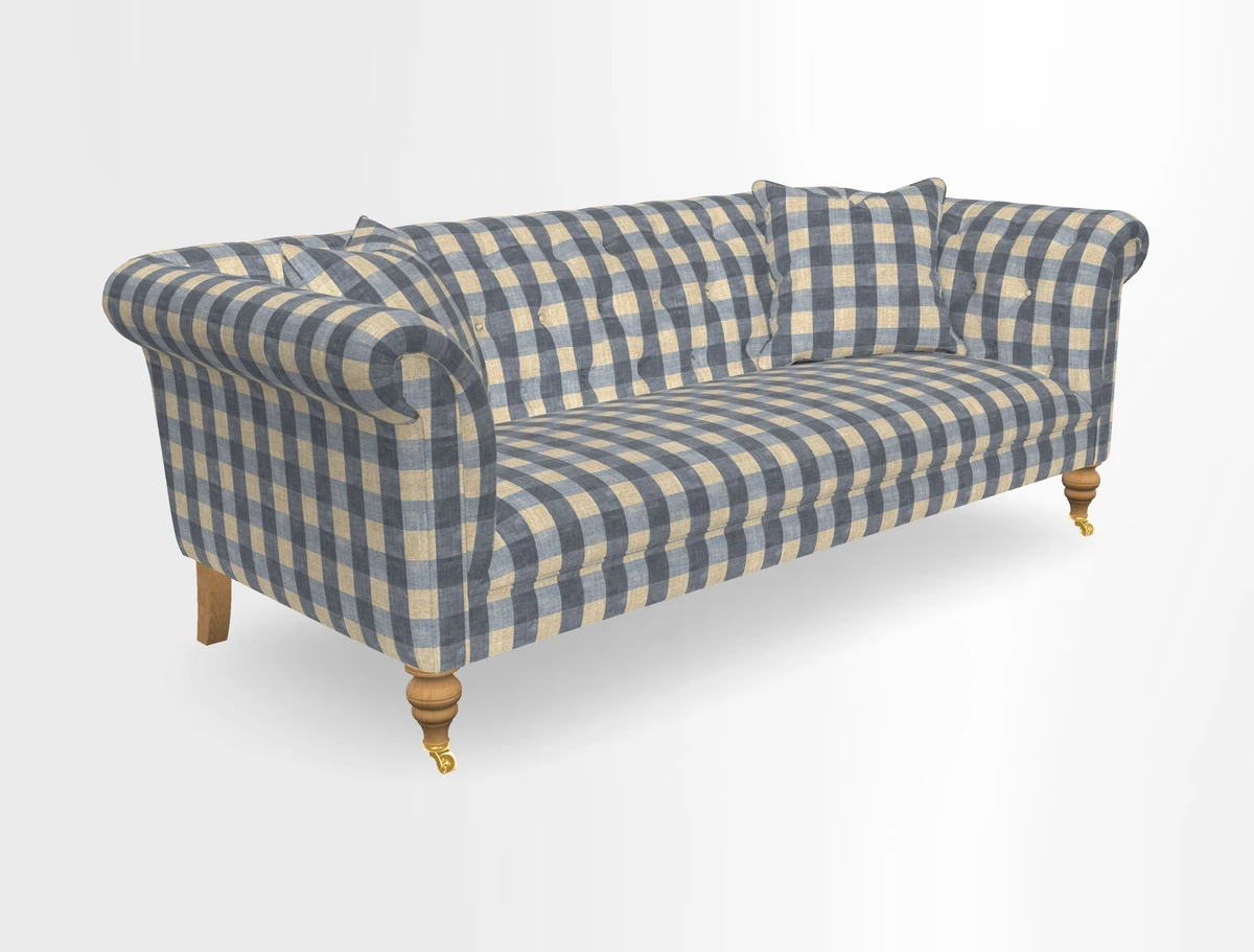 Arncliffe 3 Seater Sofa in Traditional Vintage Velvet Olive