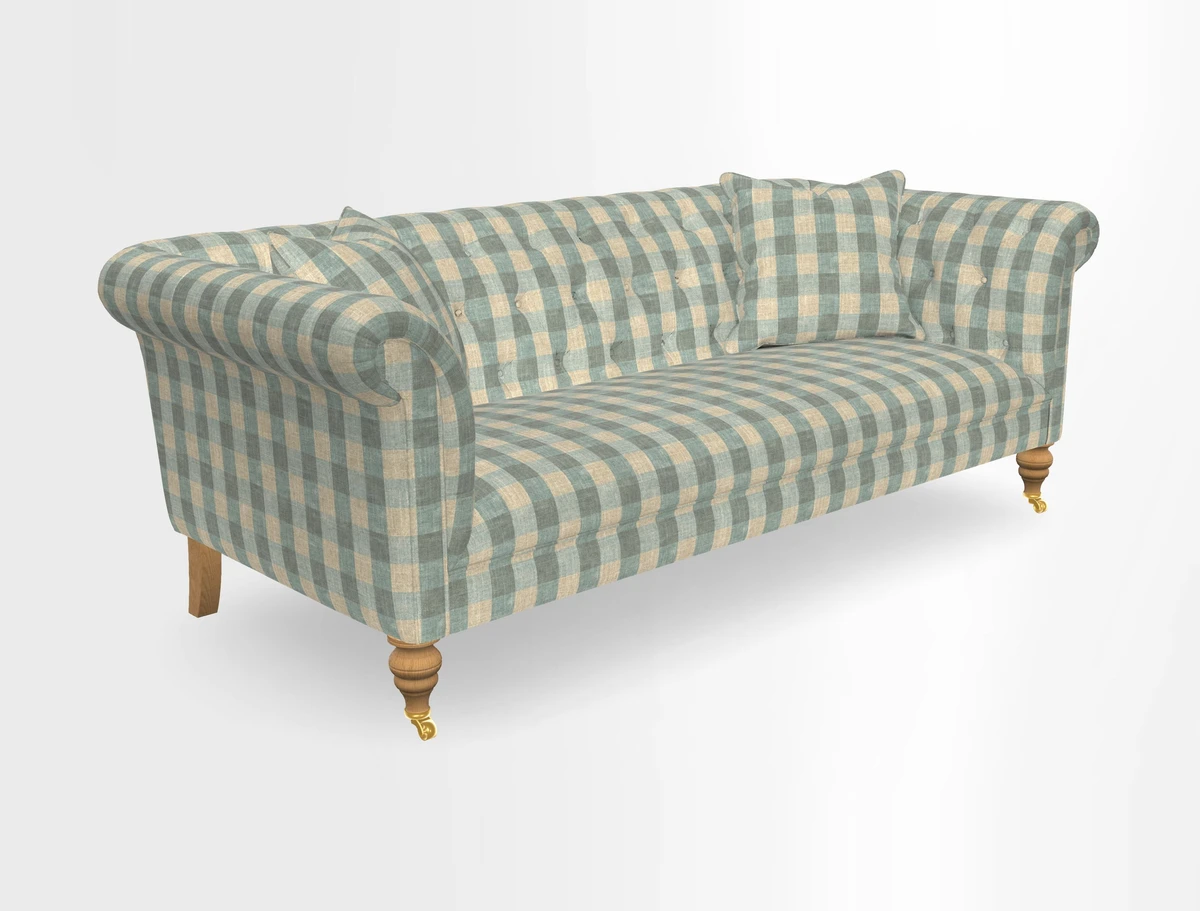 Arncliffe 3 Seater Sofa in Traditional Vintage Velvet Olive