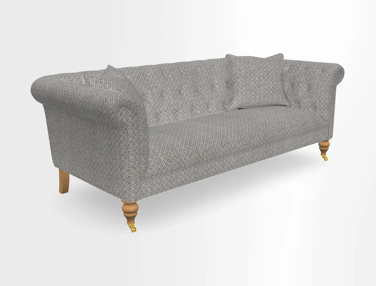 Arncliffe 3 Seater Sofa in Traditional Vintage Velvet Olive