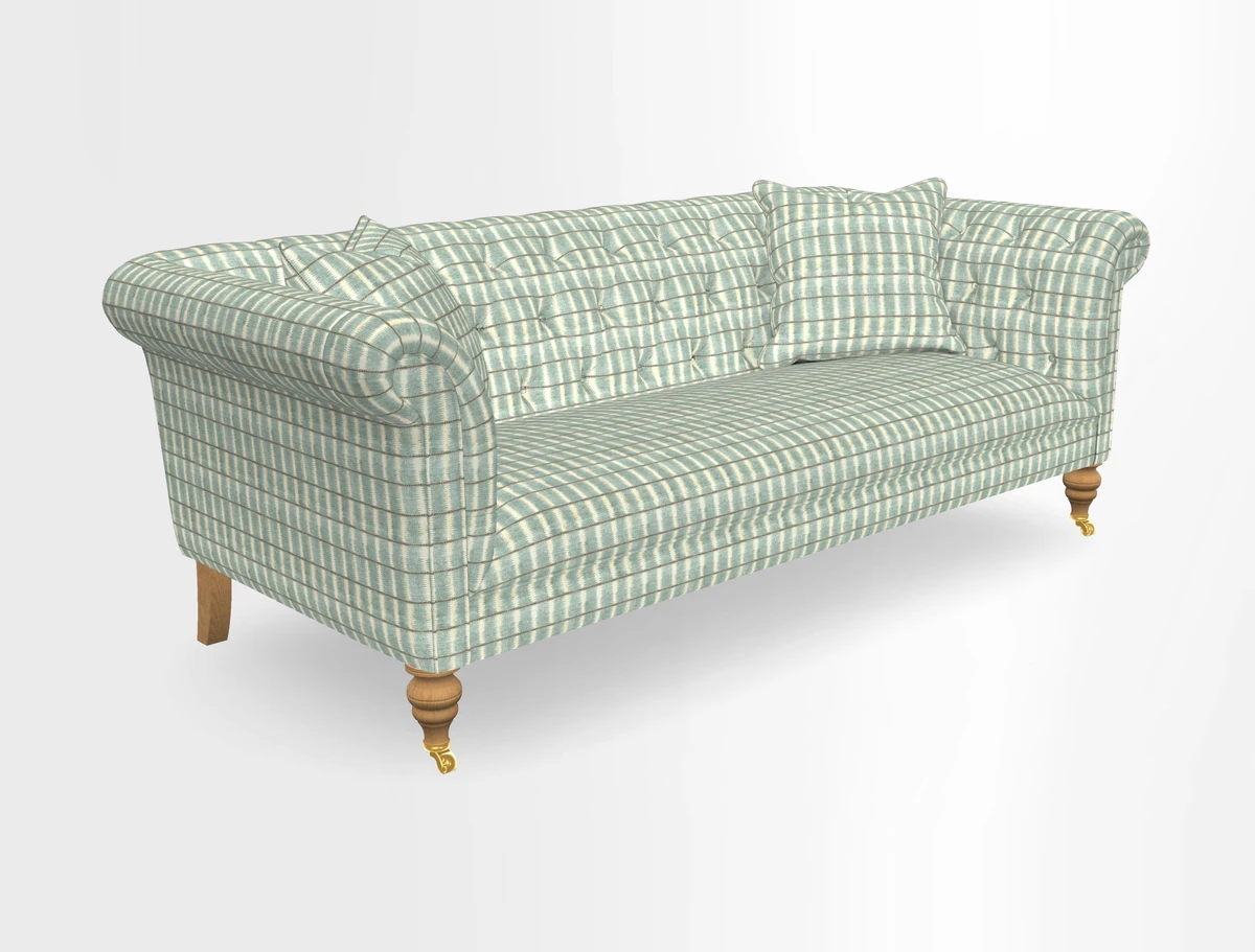 Arncliffe 3 Seater Sofa in Traditional Vintage Velvet Olive