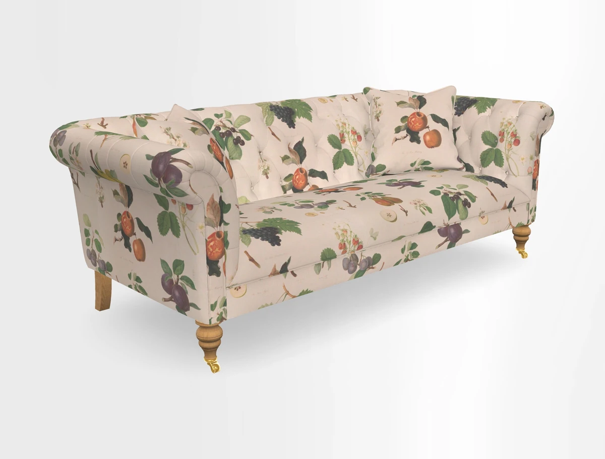 Arncliffe 3 Seater Sofa in Traditional Vintage Velvet Olive
