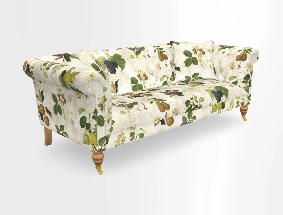 Arncliffe 3 Seater Sofa in Traditional Vintage Velvet Olive