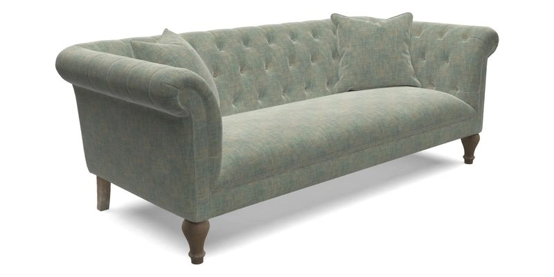 Arncliffe 3 Seater Sofa in Traditional Vintage Velvet Olive