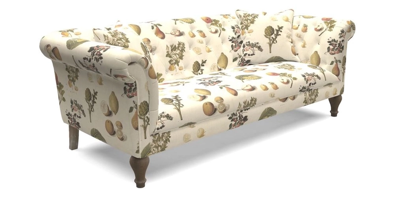Arncliffe 3 Seater Sofa in Traditional Vintage Velvet Olive