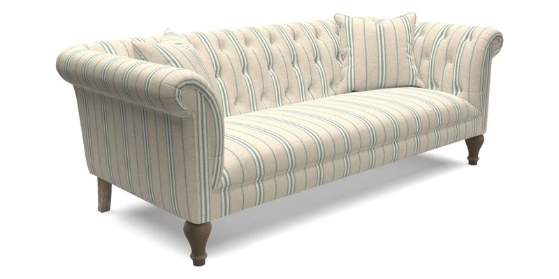 Arncliffe 3 Seater Sofa in Traditional Vintage Velvet Olive