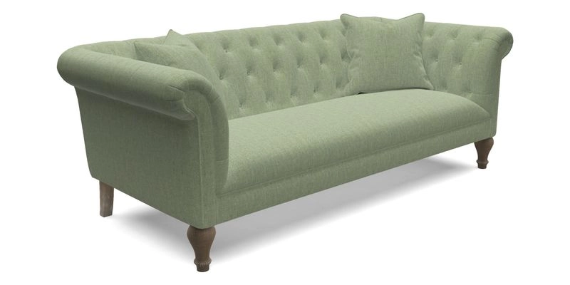 Arncliffe 3 Seater Sofa in Traditional Vintage Velvet Olive
