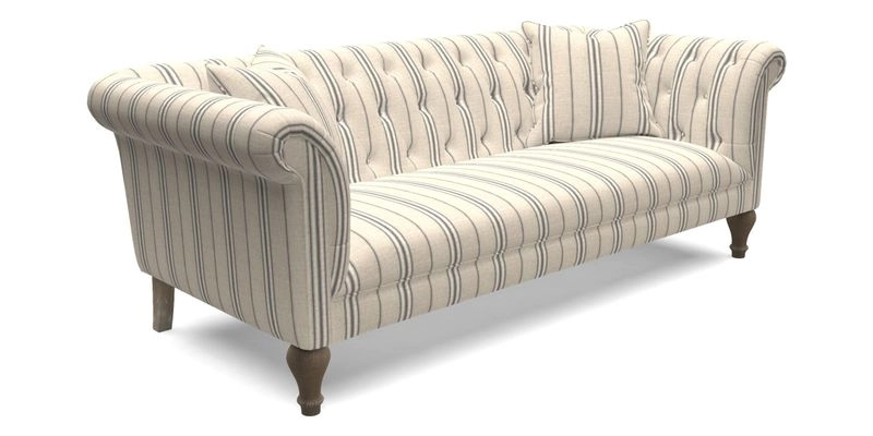 Arncliffe 3 Seater Sofa in Traditional Vintage Velvet Olive