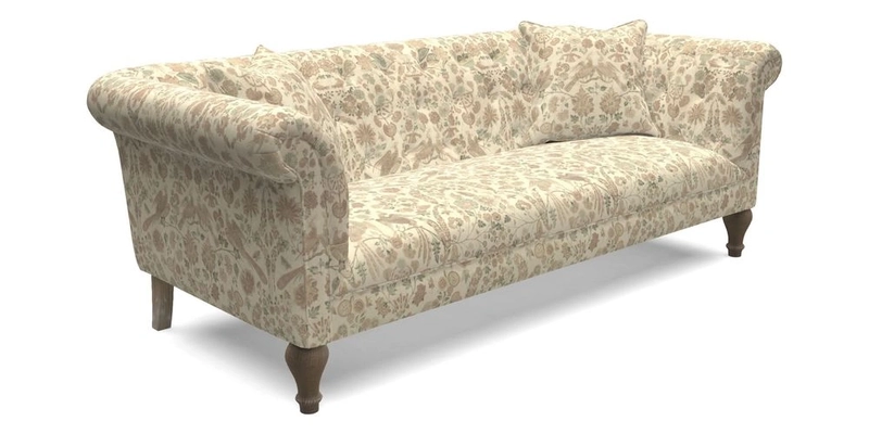 Arncliffe 3 Seater Sofa in Traditional Vintage Velvet Olive