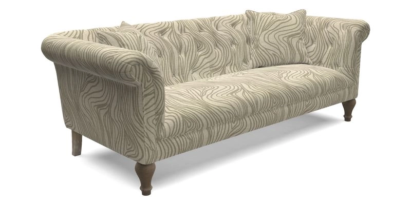 Arncliffe 3 Seater Sofa in Traditional Vintage Velvet Olive