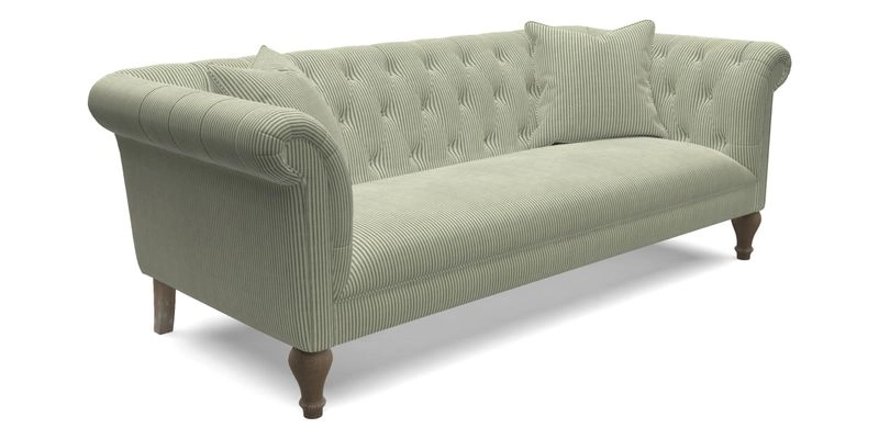 Arncliffe 3 Seater Sofa in Traditional Vintage Velvet Olive