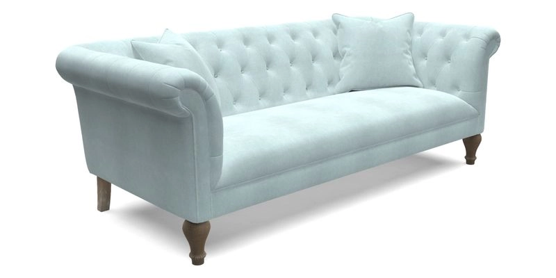 Arncliffe 3 Seater Sofa in Traditional Vintage Velvet Olive