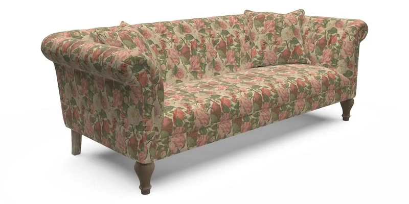 Arncliffe 3 Seater Sofa in Traditional Vintage Velvet Olive