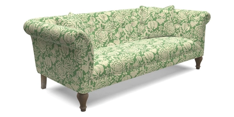 Arncliffe 3 Seater Sofa in Traditional Vintage Velvet Olive