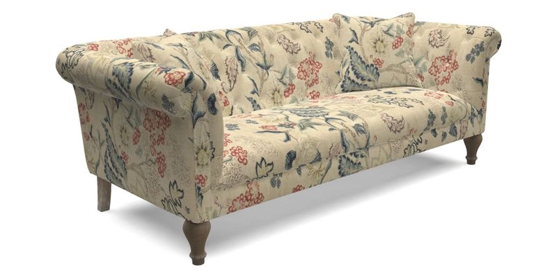 Arncliffe 3 Seater Sofa in Traditional Vintage Velvet Olive