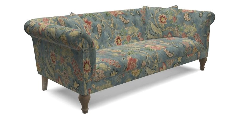 Arncliffe 3 Seater Sofa in Traditional Vintage Velvet Olive