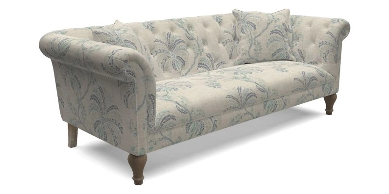 Arncliffe 3 Seater Sofa in Traditional Vintage Velvet Olive