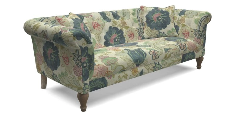 Arncliffe 3 Seater Sofa in Traditional Vintage Velvet Olive