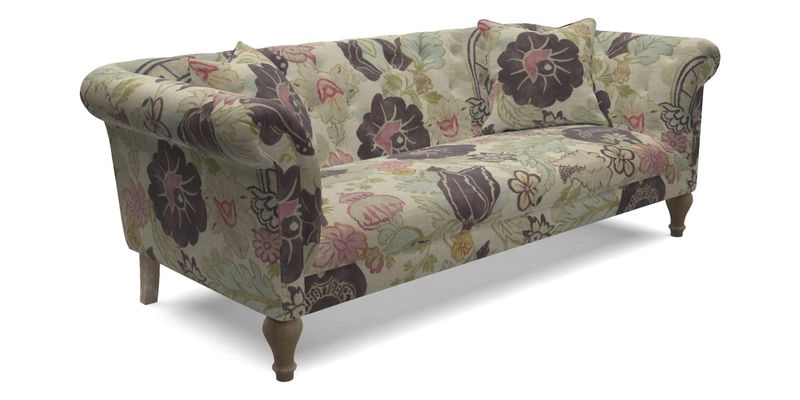 Arncliffe 3 Seater Sofa in Traditional Vintage Velvet Olive