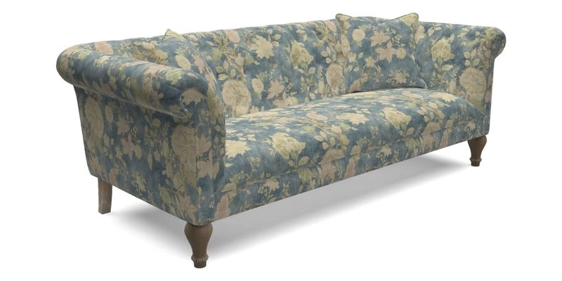 Arncliffe 3 Seater Sofa in Traditional Vintage Velvet Olive