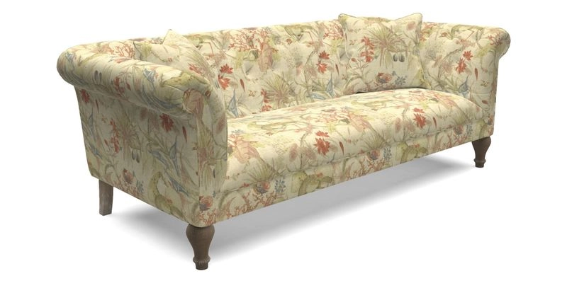 Arncliffe 3 Seater Sofa in Traditional Vintage Velvet Olive