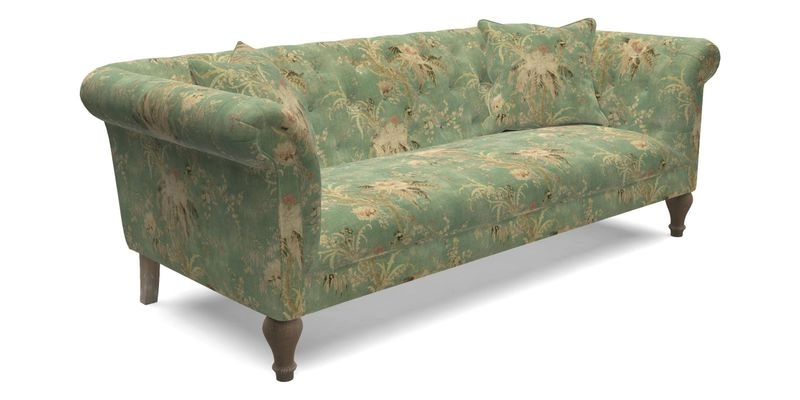 Arncliffe 3 Seater Sofa in Traditional Vintage Velvet Olive