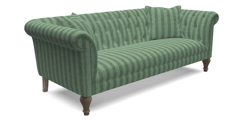 Arncliffe 3 Seater Sofa in Traditional Vintage Velvet Olive